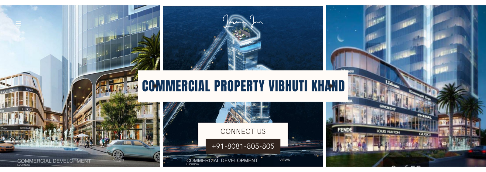 Commercial shops in vibhuti khand for sale